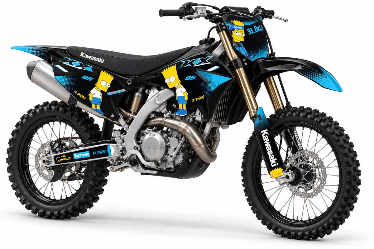 Déco Kawasaki – Simpsons cyan
