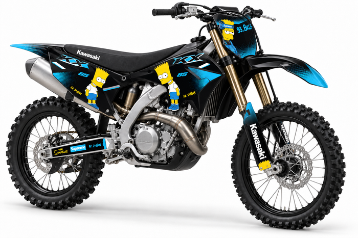 Déco Kawasaki – Simpsons cyan