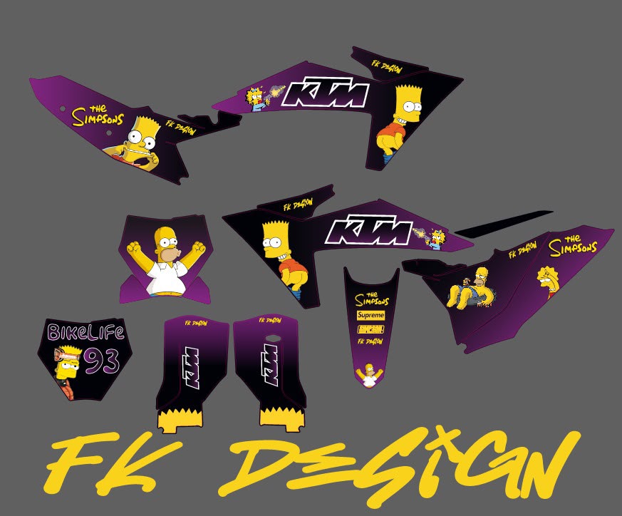 Déco KTM – Simpsons violet 93
